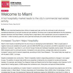 Miami hot hospitality market leads to the city’s commercial real estate activity